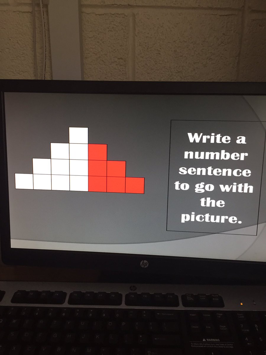 abbiecwill's tweet photo. So great @MrsDunkerly! Ss wrote number sentences to represent the total. Their explanations were awesome! #BSESMP2 https://t.co/858AiHncrQ