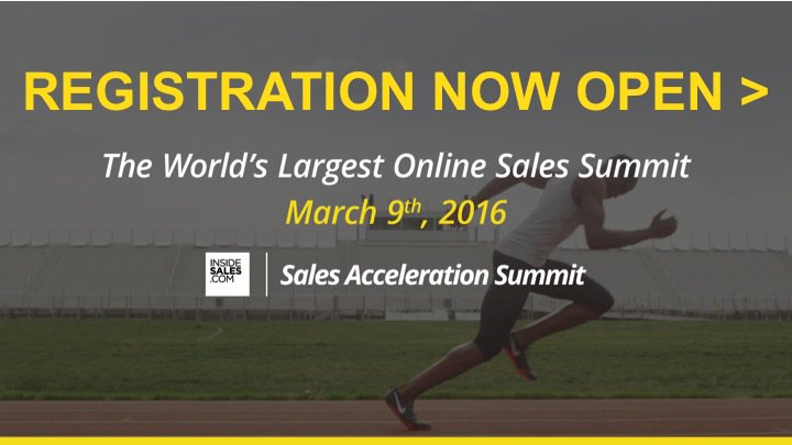 Thanks for attending our #InsideSalesWebinar, register for #SalesSummit happening 3/9! bit.ly/1PNZ4tf