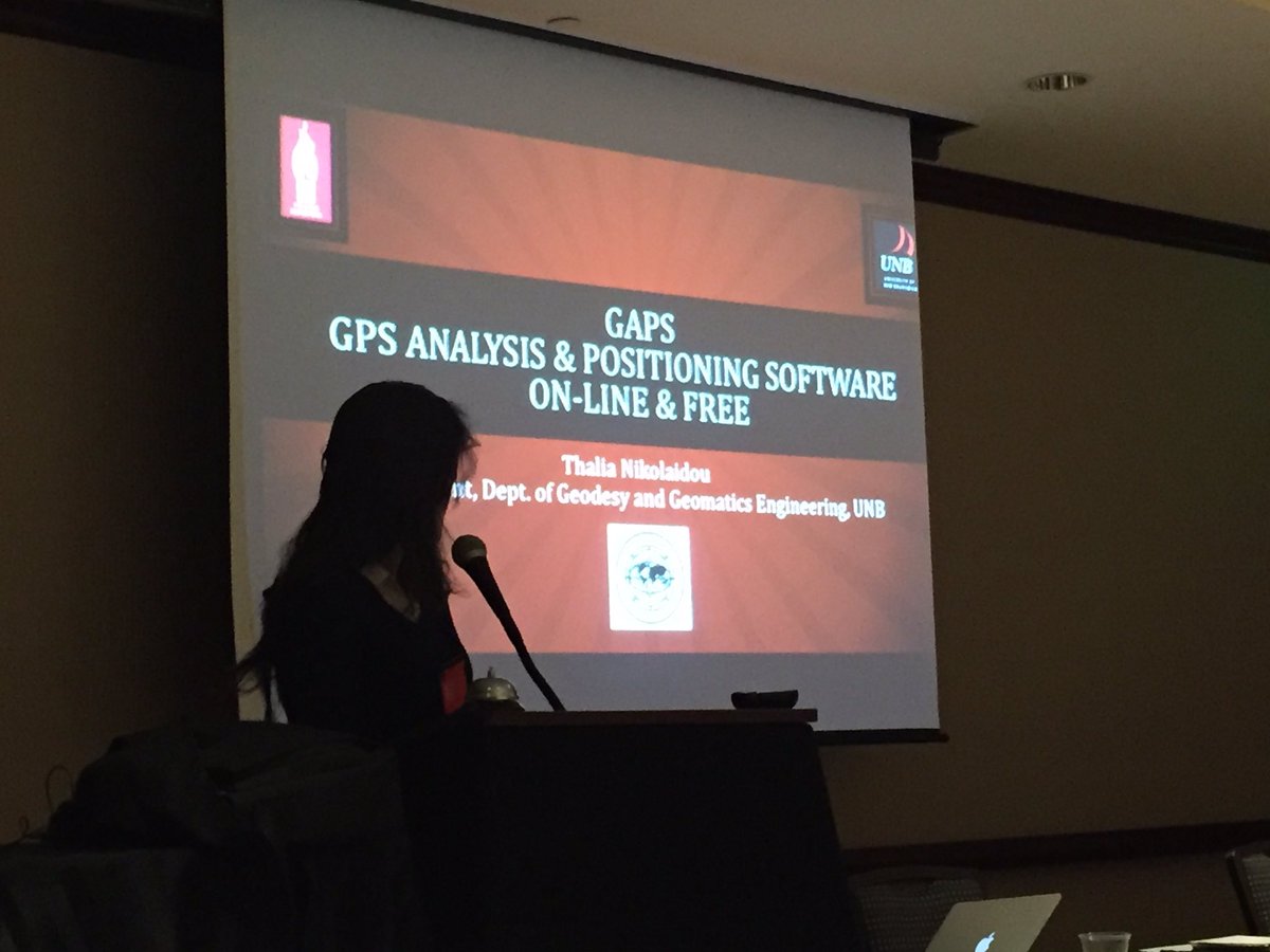 fig_young's tweet photo. Thalia Nikolaidou a YS from new Brunswick University explains GAPS for GPS data analysis #2YSNAM https://t.co/syTYUfY3M2