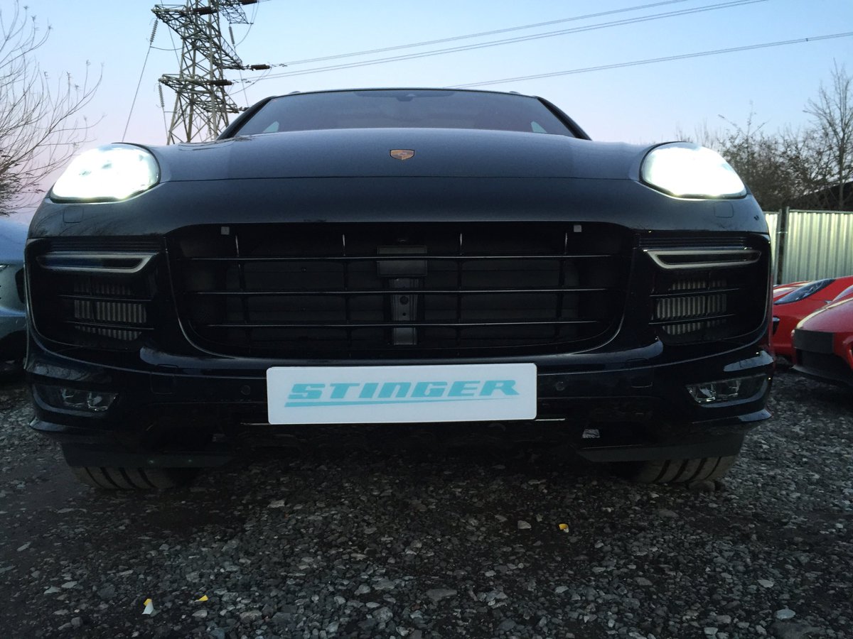 retrofitsol's tweet photo. Porsche Cayenne GTS given some @StingerUK protection today 
#stingervip #Porsche #cayennegts https://t.co/oKawurC5iQ