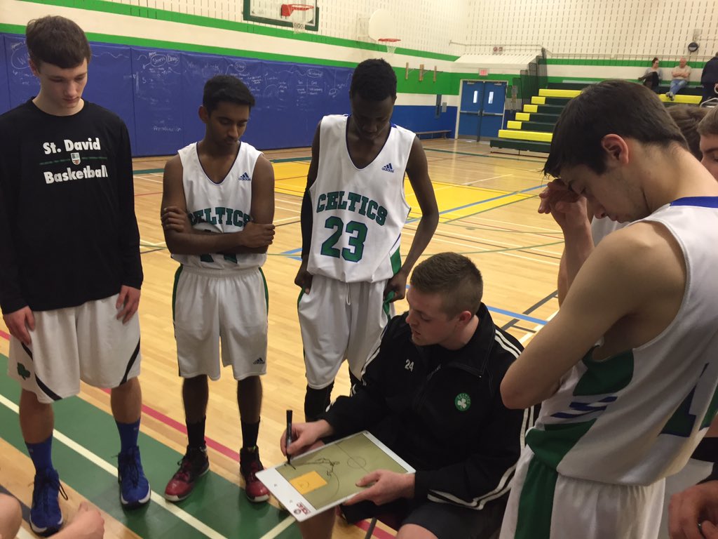 DarrenStevenson's tweet photo. Should be a great 2nd half @StDavidAthletic in boys basketball playoffs. Celtics up 31-26 over Monsignor Doyle. https://t.co/kYW9icPEDH