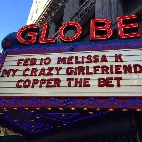 Tonight is gonna be awesome!! See you at 9:30! #CopperTheBet #Live #GlobeTheater