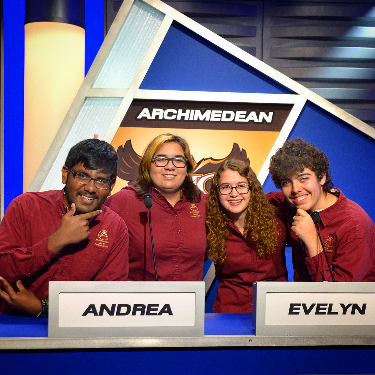 SchoolDuel's tweet photo. #SchoolDuel airs tmrw @7pm on @BECONTV! #MiamiSprings vs #Archimedean Like/Retweet if ur rooting 4 @ArchimedeanOwls! https://t.co/kjlyY56yHr