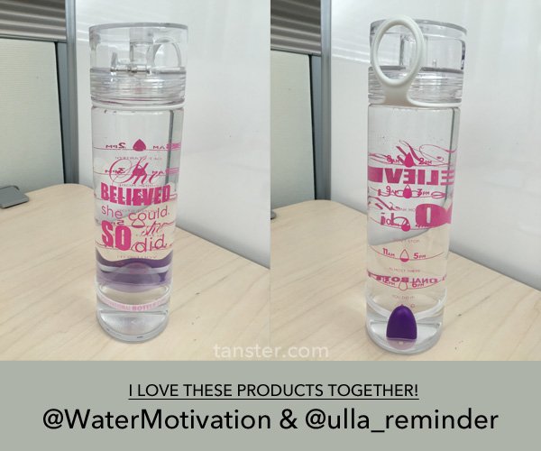 <a href="/WaterMotivation/">MotivationalBottle</a> &amp; <a href="/ulla_reminder/">Ulla</a>: you are the perfect pair! :)