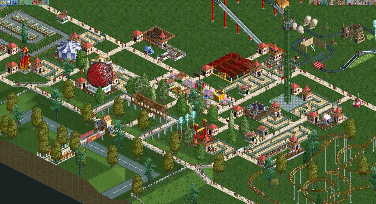 Jhawsh's tweet photo. when you should be looking for somewhere to live, but instead i am making a theme park. #straightpriorities https://t.co/FLn9gpFPLq