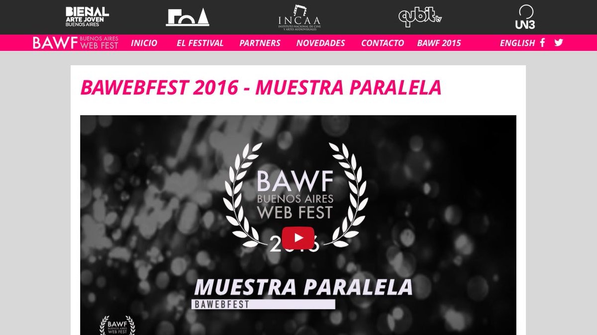 buenosaireserie's tweet photo. These are the #webseries selected for bawebfest2016 Special Screening ➡️ https://t.co/TDtWH5X0VX https://t.co/mYdNXhha9K