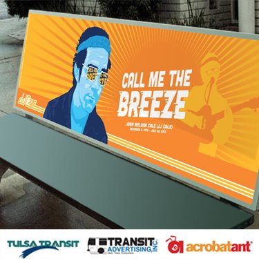 2nd place winner is <a href="/RandyRiggs/">RandyRiggs</a>! Be on the lookout for his JJ Cale tribute design on a Tulsa city bench and shelter.