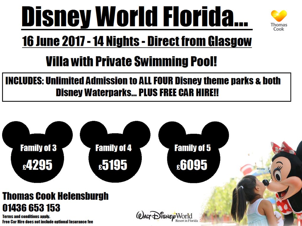 HburghCooks's tweet image. Amazing deals from our Helensburgh store ☀️ Call us 01436 653153 RT 💛

#Florida #Disney #disneyaddict #disneyworld