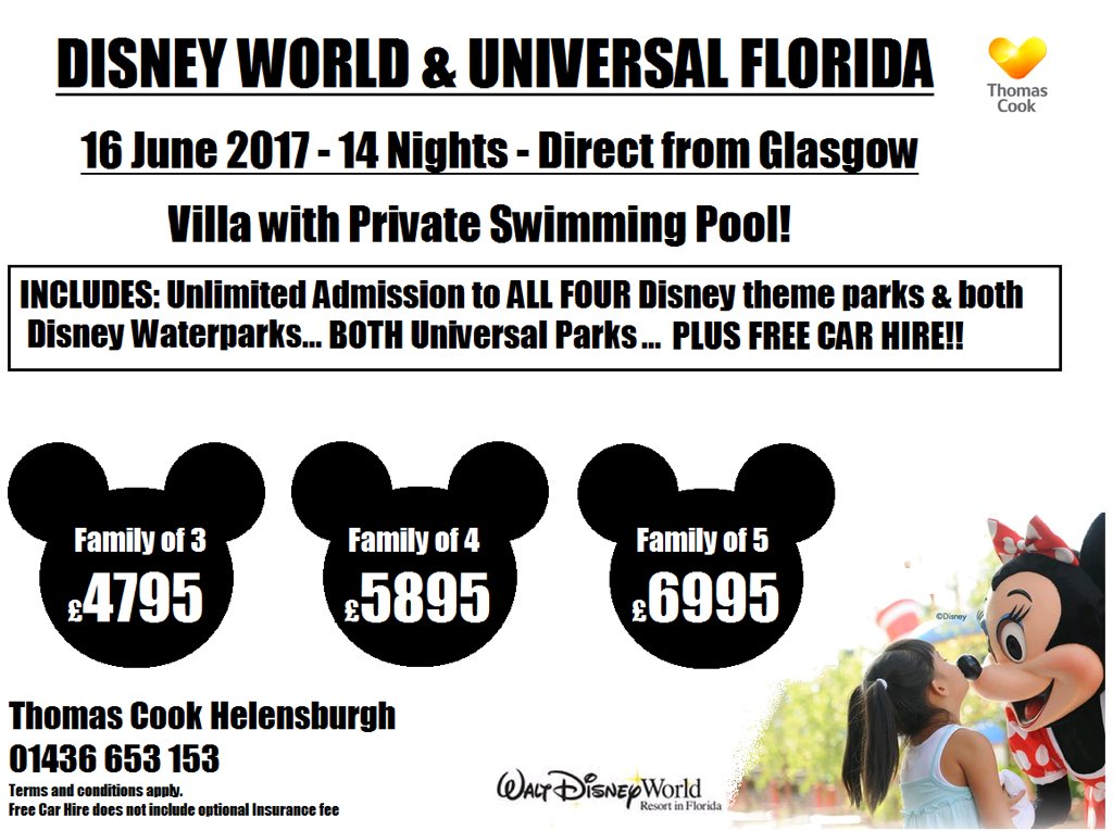 HburghCooks's tweet image. Amazing deals from our Helensburgh store ☀️ Call us 01436 653153 RT 💛

#Florida #Disney #disneyaddict #disneyworld