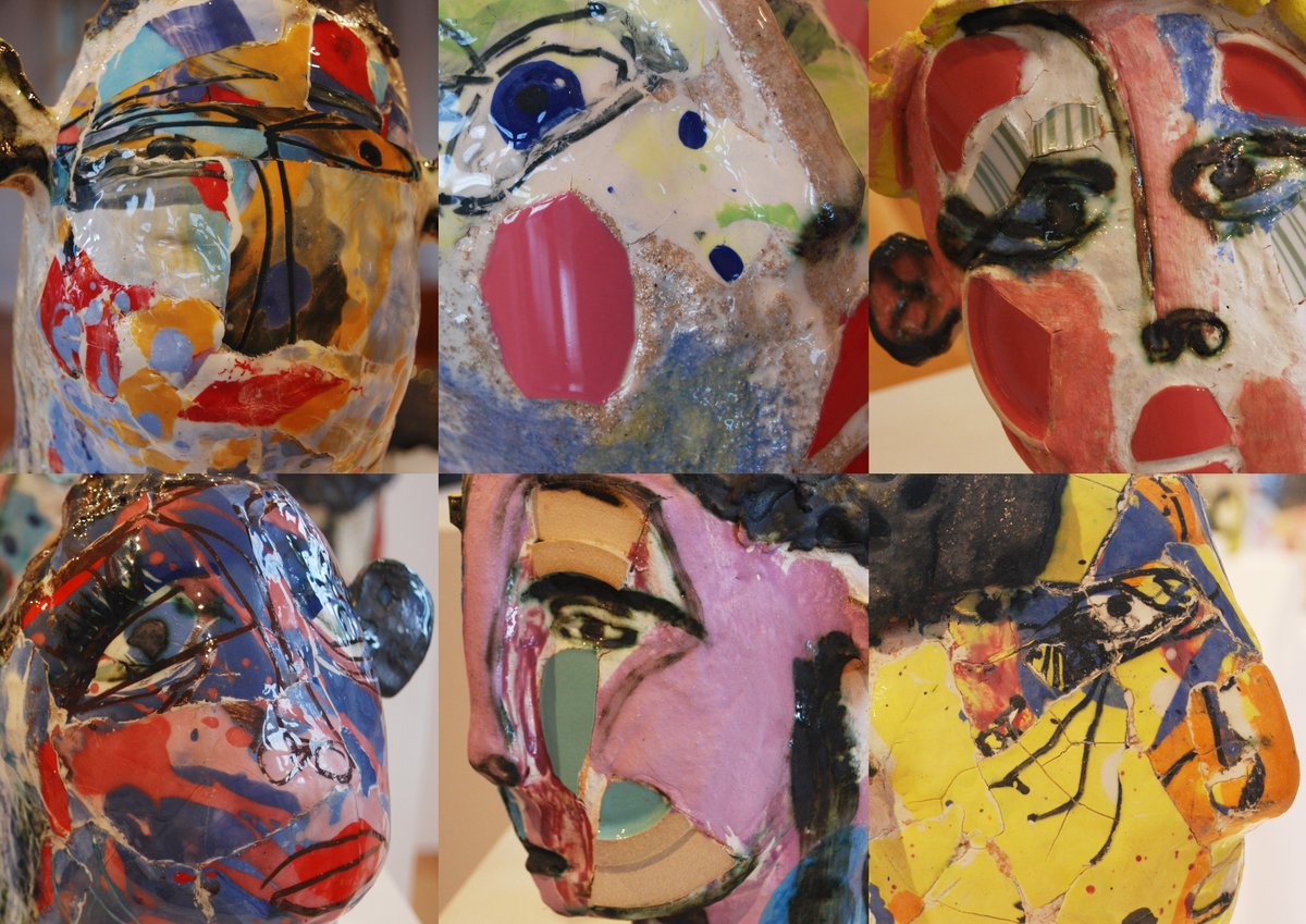 happyart100's tweet photo. #faces #ceramicheads #cardiff 'A year in conversation' by @happyart100 Mary Jones Ceramics Thank you @KateHaywood4 https://t.co/SN9zh75UFu