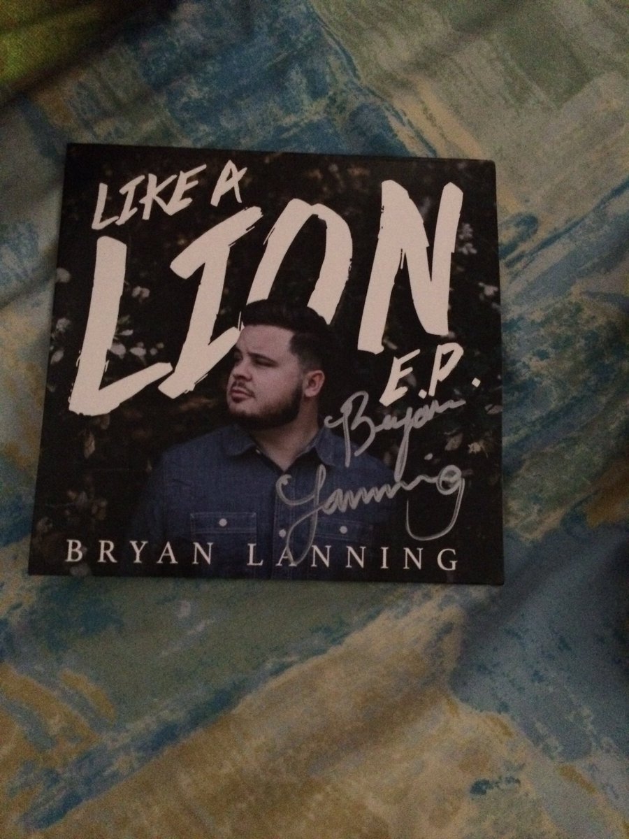 adribrad913's tweet photo. I can't believe it's finally here @bryanlanning the hard signed copy of #LikeaLionEP https://t.co/rTW2h5RUK6