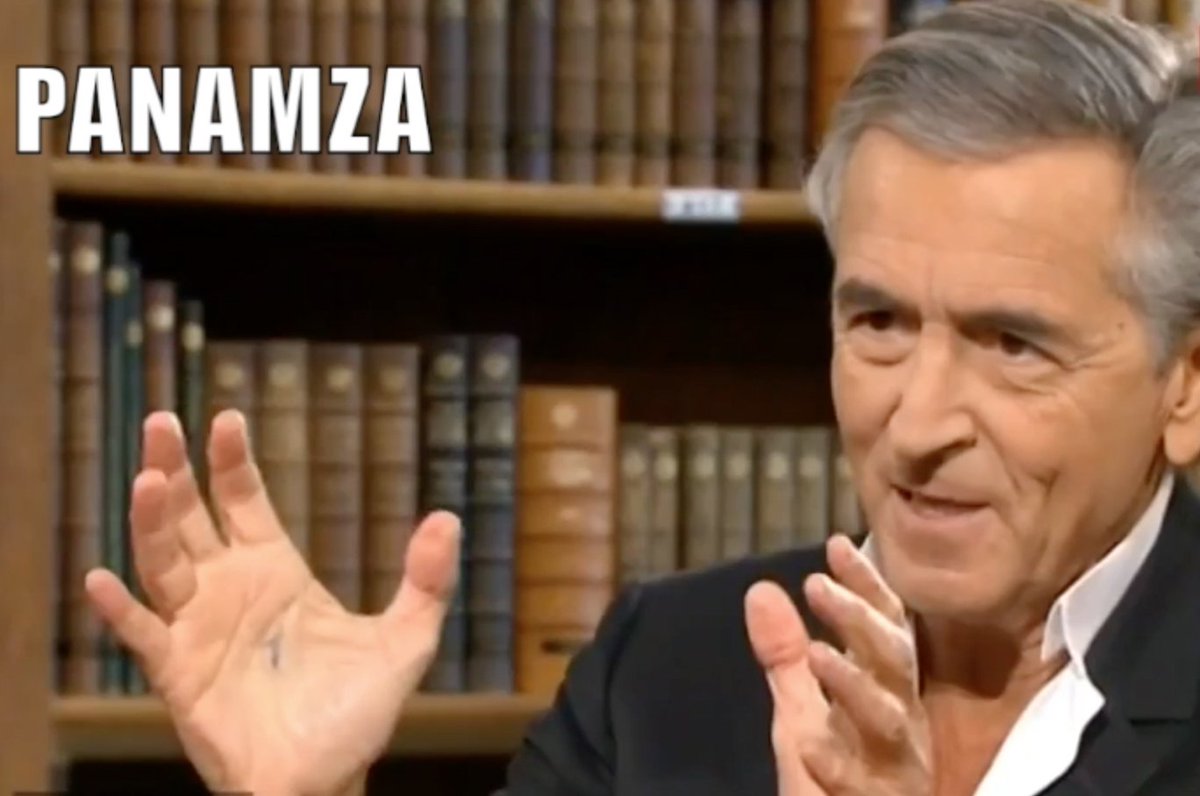 BHL demented take a "Kabbalistic sign"