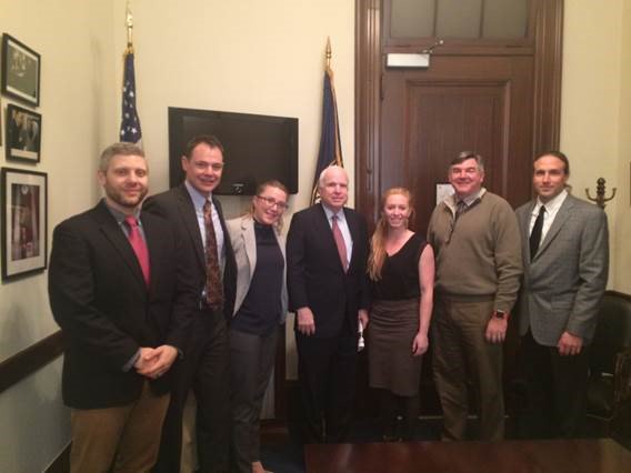 Wilderness's tweet image. Meeting w @KeenUtility &amp;amp; @SenJohnMcCain on #21CSCAct &amp;amp; putting youth/veterans to work on public lands #ProjectBuild