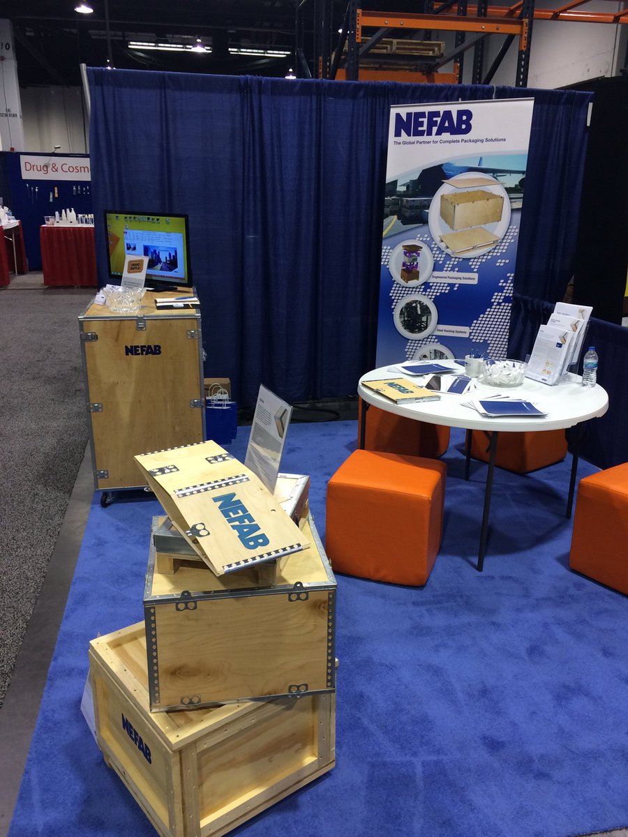 Nefab's booth at WestPack   Booth # 5396  Come see us!
<a href="/packexposhow/">PACK EXPO</a> <a href="/NefabPackaging/">Nefab Group</a>