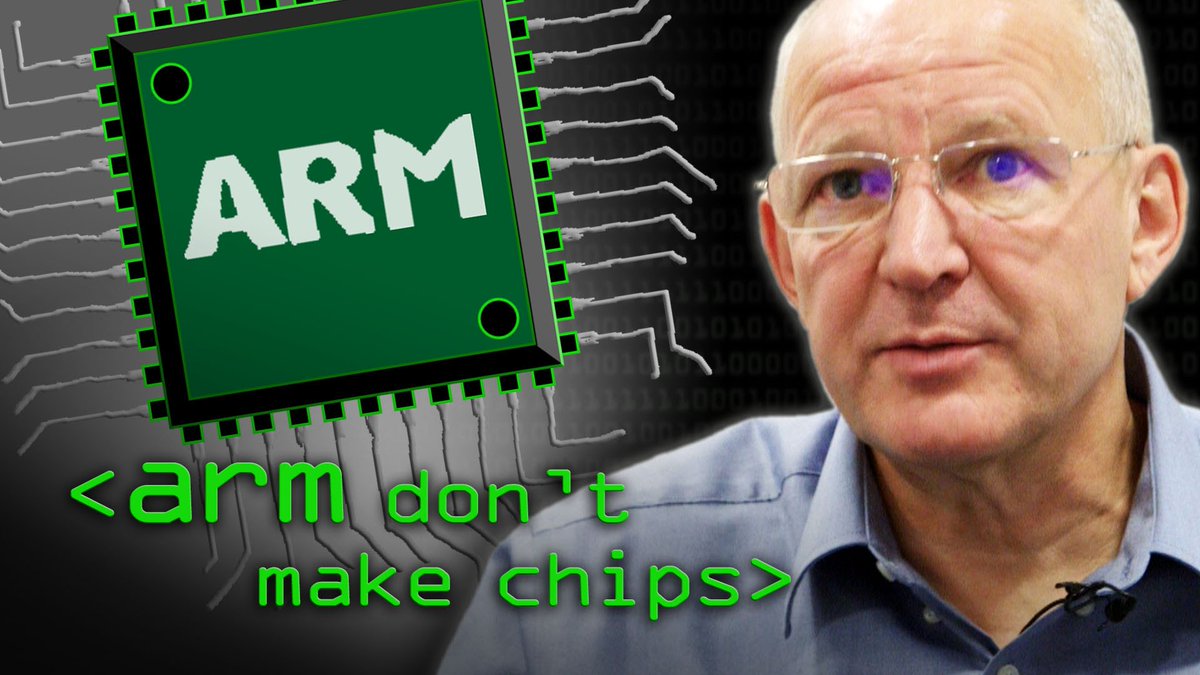scate's tweet photo. ARM Don't Make Computer Chips - Computerphile https://t.co/ytKwhzNfd6 https://t.co/IjCcpx5SyT
