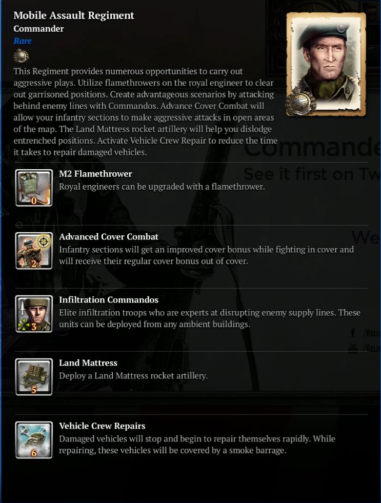company of heroes 2 british commanders company of heroes 2 british commanders
