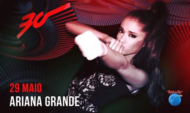 vejetta_777's tweet photo. @ArianaGrande se va a presentar en el festival #RokinRioLisboa! https://t.co/k60JwuiUfe
