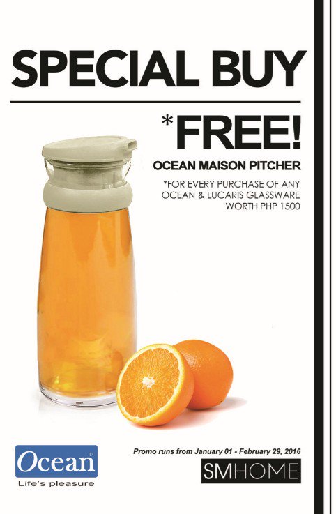 worldclassPH's tweet image. We'll make it a set for YOU! Buy any Ocean and Lucaris glassware at 1500k and get
a Pitcher for FREE! #ValentinesDay