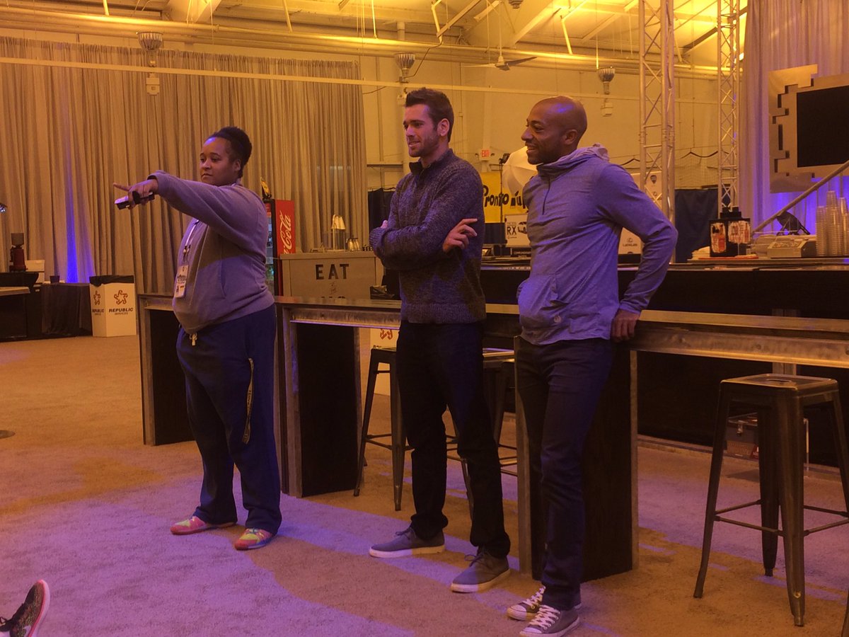 .<a href="/AustinKrajicek/">Austin Krajicek</a> and <a href="/NickATP/">Nick Monroe</a> speaking to future tennis players in #TheMo on Day 3 of #MemphisOpen Kids Day.