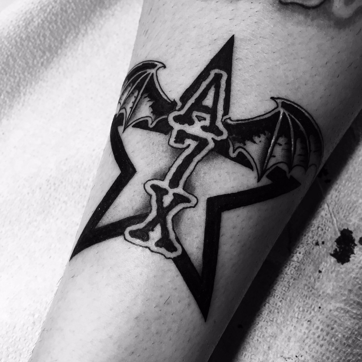 Resultado de imagem para tatuagem avenged sevenfold nightmare  Sleeve  tattoos tumblr Nightmare before christmas tattoo A7x tattoo