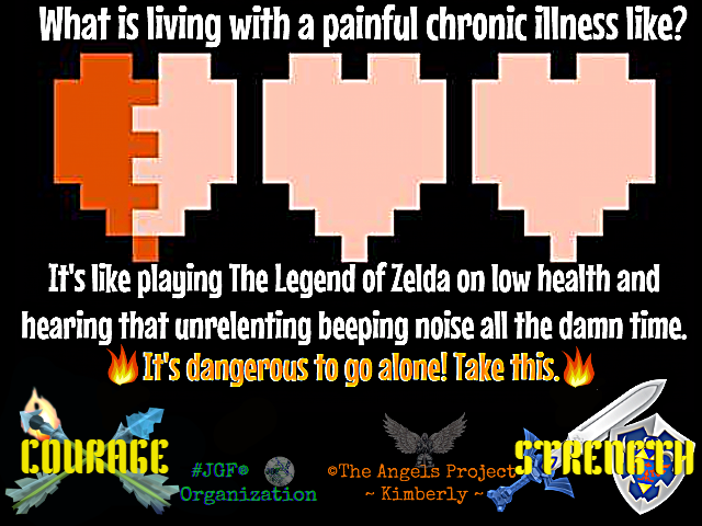 1AngelsProject's tweet photo. #theangelsproject #kimberly #rsd #crps #patienthumor #dorkhumor #chronicpain #pain #chronicillness #youmatter #zelda https://t.co/tOJTPpLdJO