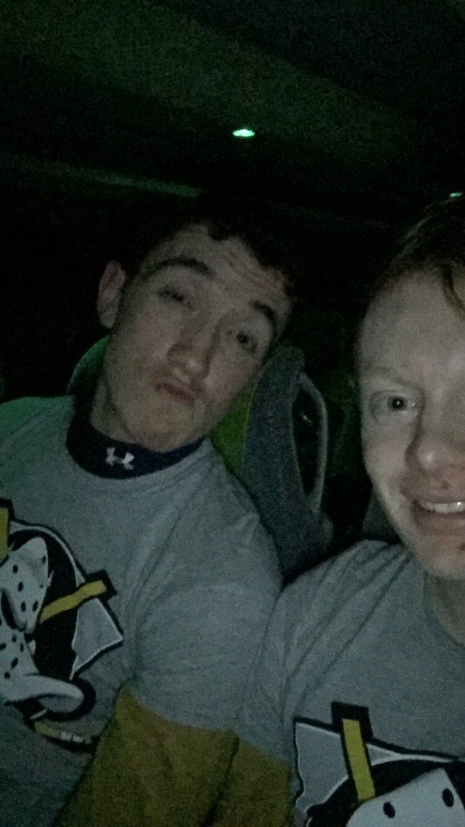 mightyducksDCU's tweet photo. Settling down for the night... Next stop: Berlin #DCUBegBorrowSteal https://t.co/tj5i4y8blw
