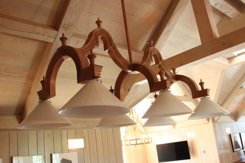 Custom lighting fixture by Hull Historical, inspired by the works of Edwin Luyten #lighting #interiordesign