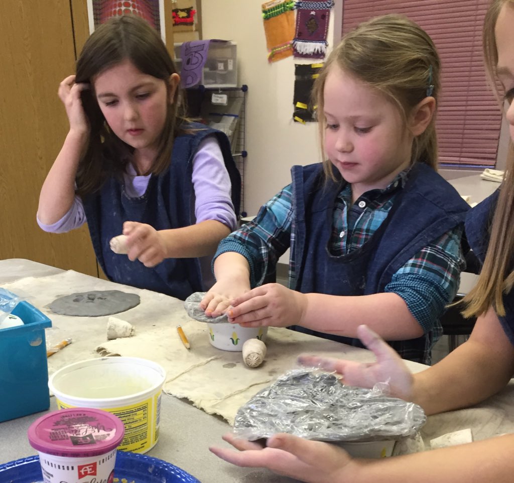 JCSD_WAEart's tweet photo. Art has been clay filled at Wallace!  This is what engagement looks like!  @JCSD_WAE https://t.co/sx9ENGZoVT