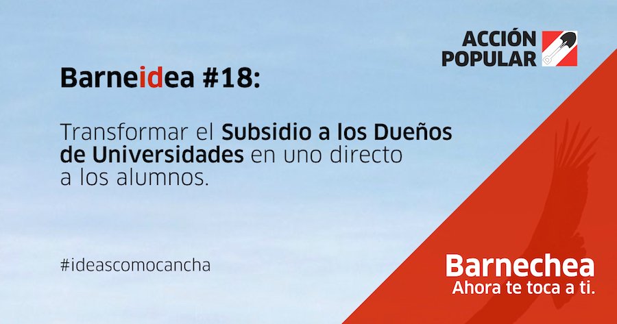 ABarnecheaG's tweet photo. Esto termina inmediatamente. El dinero irá directamente a los alumnos. #ideascomocancha #AhoraTeTocaATi https://t.co/qRcT3hBCsg