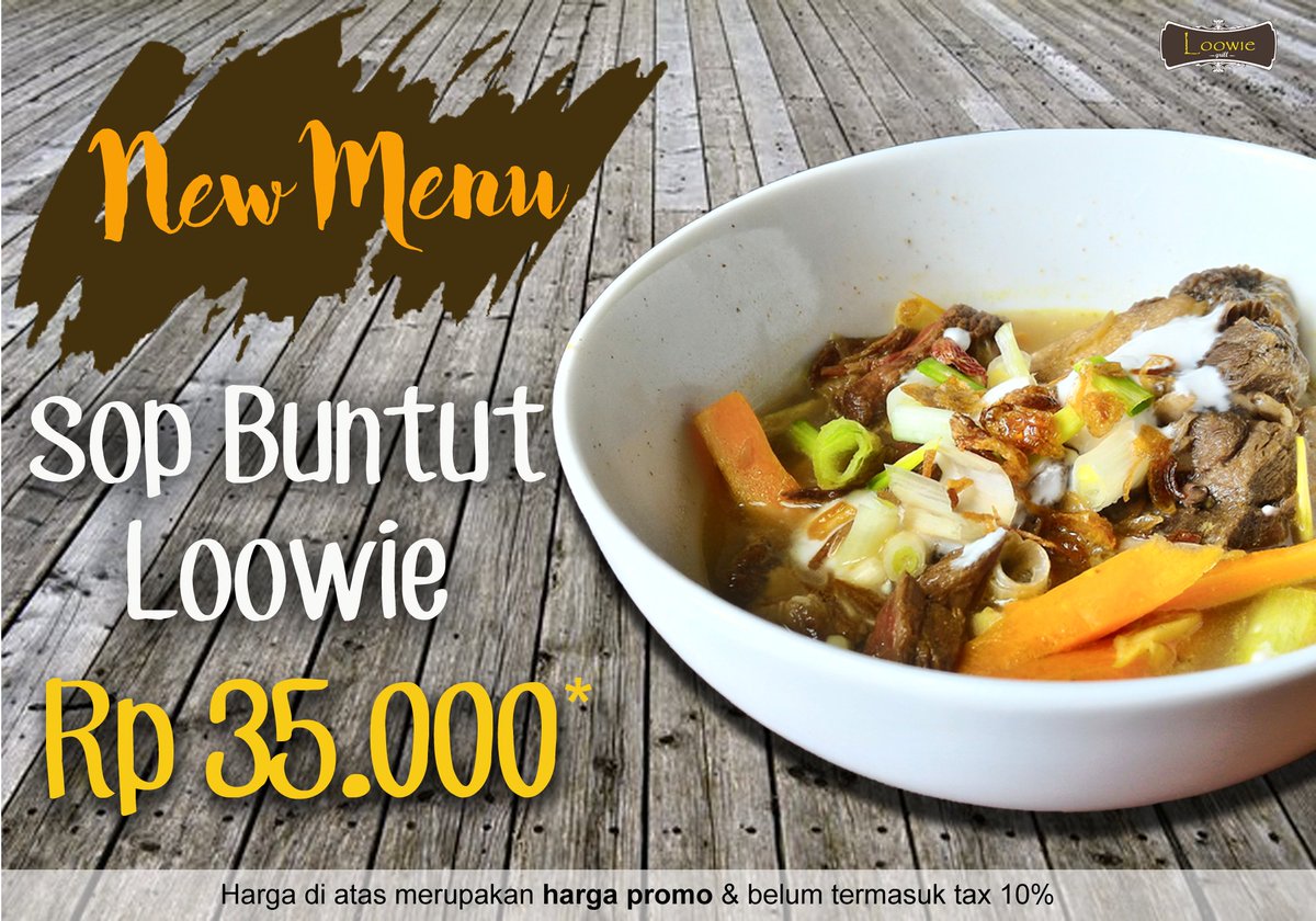 LoowieGrill's tweet photo. New Indonesian's menu is coming! 
Loowie's Oxtail soup.
Try it!🍜 https://t.co/yBZ2yiHV3H