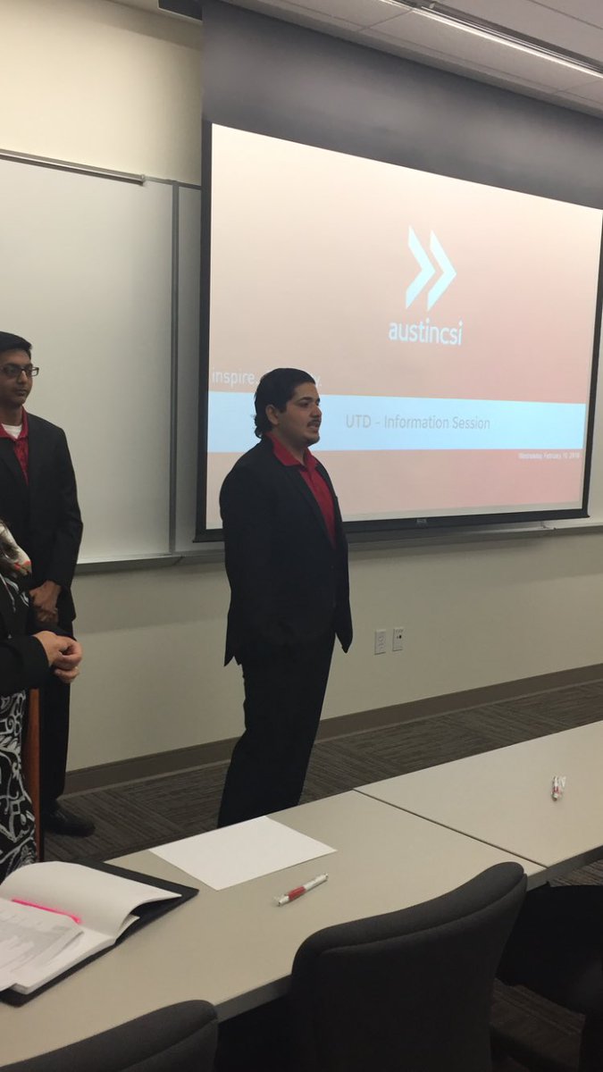 AustinCSImari's tweet photo. @AustinCSI UTD info session! Let's go #leadership #austincsi https://t.co/eQRGjg3fS2