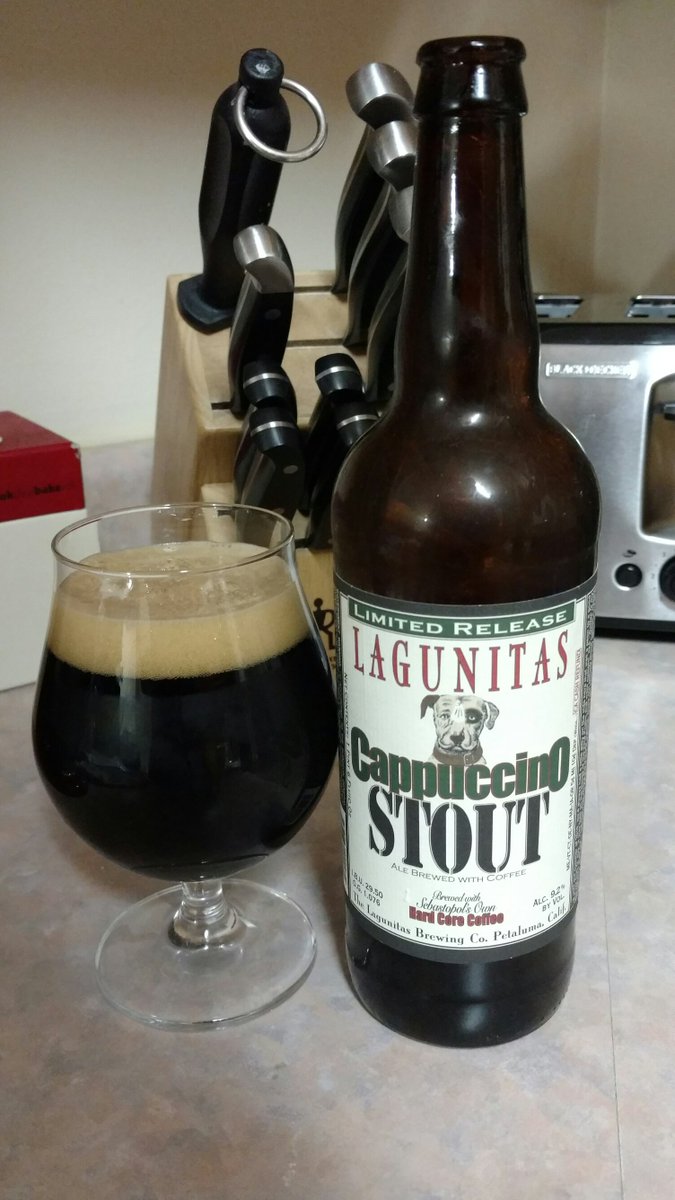 BeerApprentice's tweet image. Lagunitas Cappuccino Stout.  #craftbeer #beer.