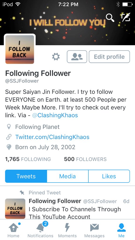 SSJFollower's tweet image. Quite a few followers. Just remember you don't have to follow back. I still ❤️ all of my followers.