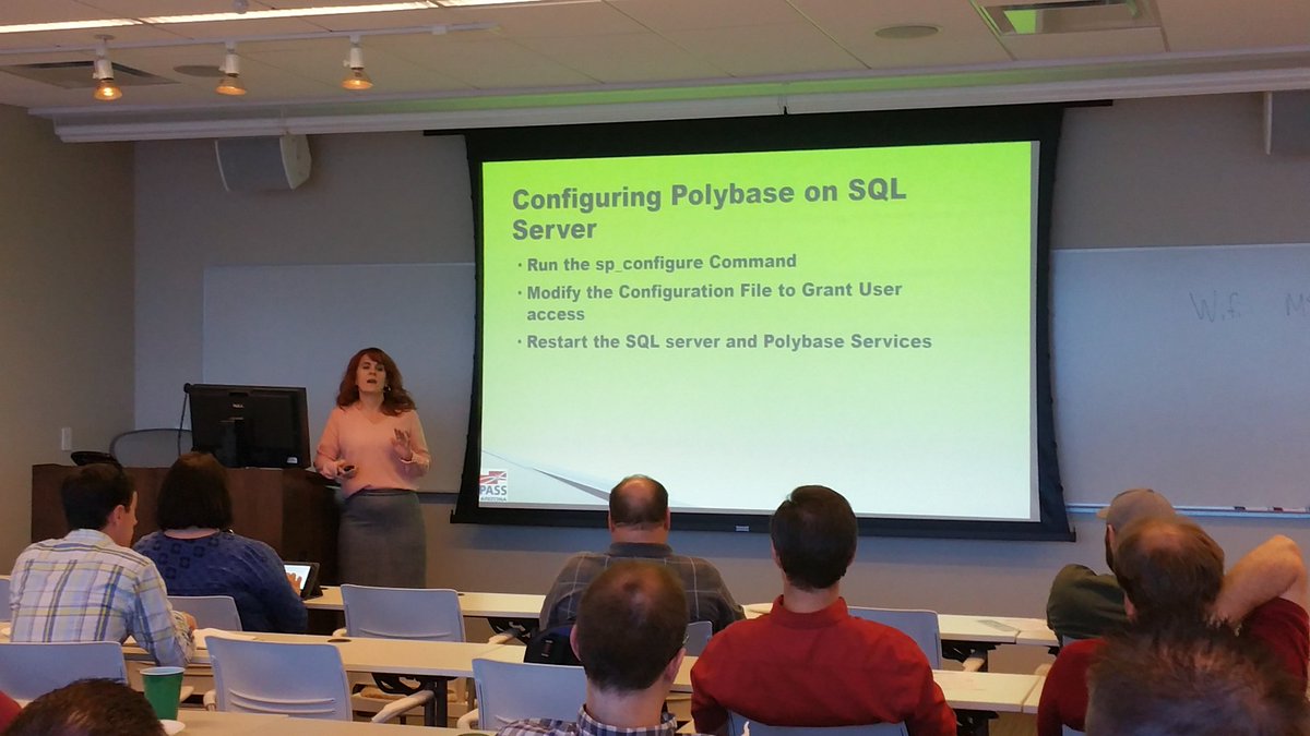 azssugsqlpass's tweet image. @DesertIsleSQL Rocking #sqlserver2016 #polybase good job Ginger!