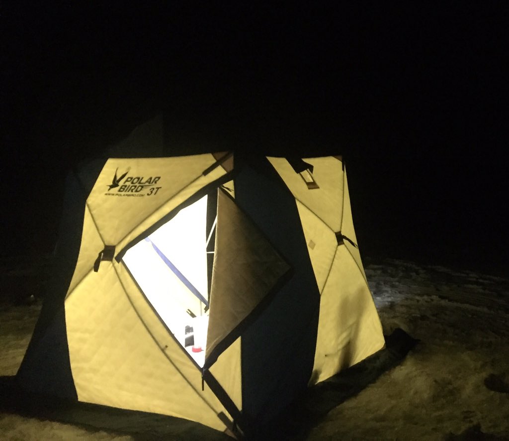 EvanPheneger's tweet photo. Loving the new @PBOutdoors Hun shelter. Bright like a candle! https://t.co/us5TIZBEE5