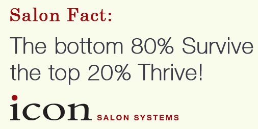 IconSalonSystem's tweet image. Be part of the 20%! We are here to help you thrive. Give us a call: 604-591-2339 #iconcommunity #iconicbeauty
