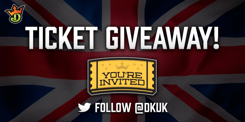 DraftKings's tweet photo. Enter to win 1 of 5 $20 tix!
1. Follow @DKUK
2. RT
Ends 2/11 at 12:30pm EST! https://t.co/QQTnL3yd5b https://t.co/SOH0arIGa3