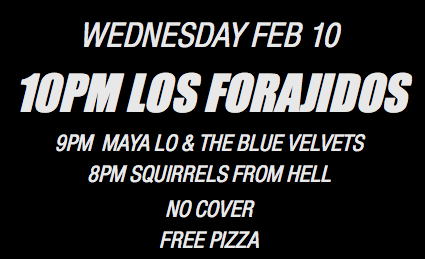 BasementBarNYLH's tweet photo. STARTING NOW! Los Forajidos n Maya Lo &amp; the Blue Velvets resume their weekly show w/openers Squirrels From Hell https://t.co/czGZSmziYu
