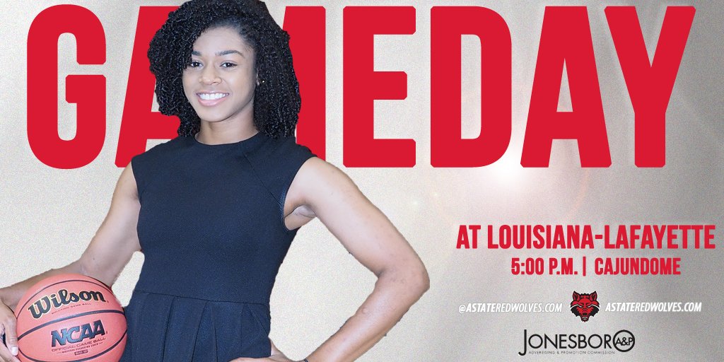 AStateRedWolves's tweet photo. HAPPY GAMEDAY! @AStateWB takes on Louisiana-Lafayette today at 5 pm at the Cajundome. Listen live on @953theticket https://t.co/LwGWLioOAJ