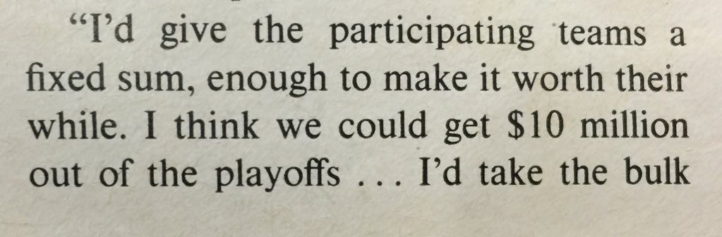 darrenrovell's tweet photo. Joe Paterno's idea, in 1978, for the money generated from a college football playoff https://t.co/iHTxfpUpsK