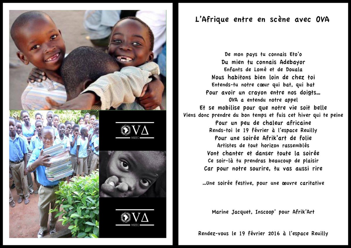 OVA_INSEEC's tweet photo. Rendez vous le 19 février 2016 à l'Espace Reuilly à Paris pour soutenir une noble cause. https://t.co/KeHTCYY2PG