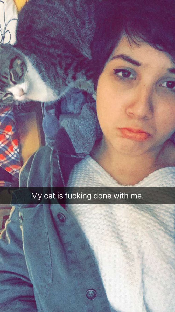 columnnotes's tweet photo. My cat hit puberty, so he is embarrassed to be seen with me now. #notsocoolmom https://t.co/dSazRoSUss