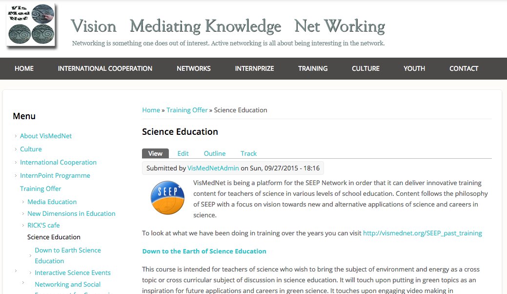EU funded training of teachers of science in Porto, Barcelona, Rome and Malta 2016-2018 vismednet.org/SEEPTraining