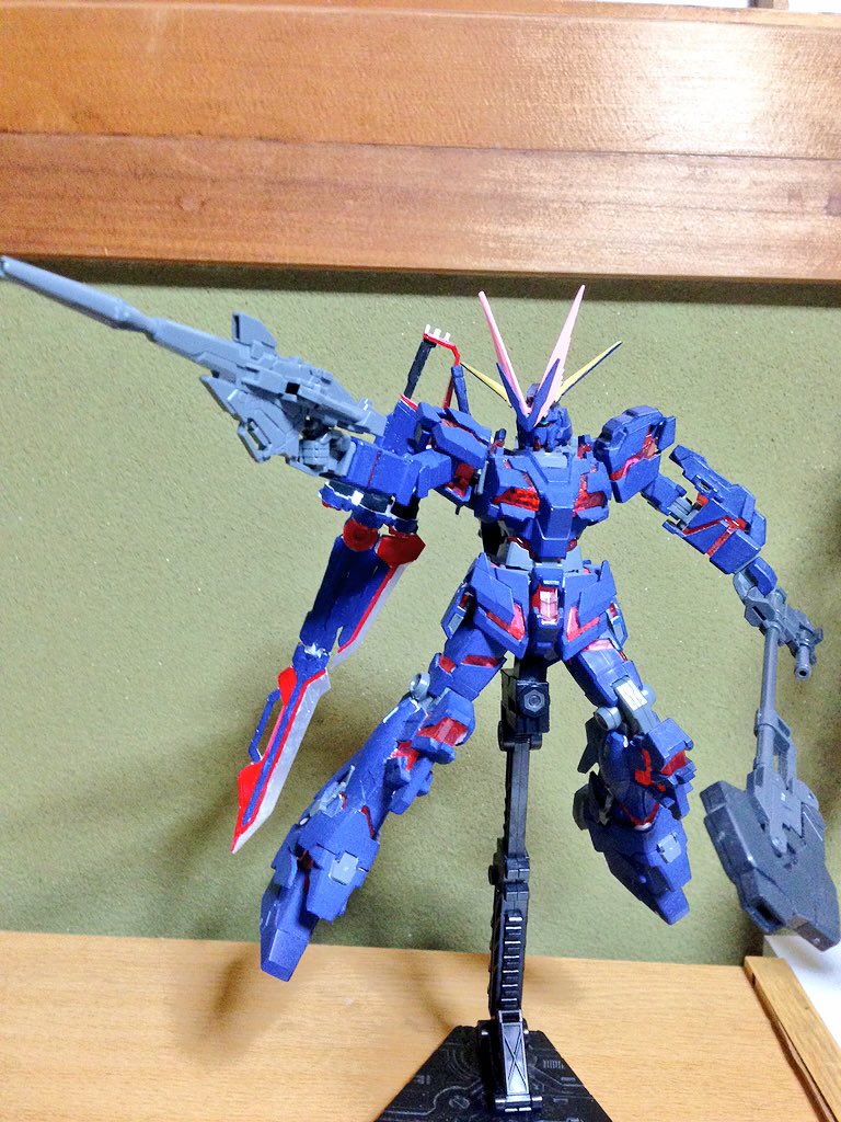 tottigo5163 ユニコーンガンダム4号機 サージュ！初めての筆塗り作品