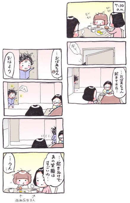 「おはよう」
#漫画 #イラスト #2014年8月 