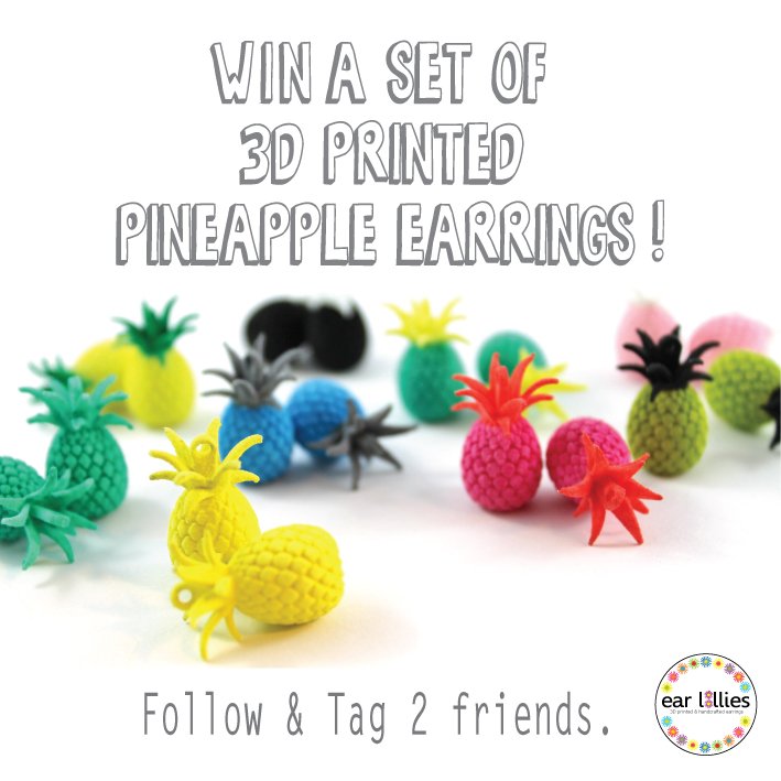 MutatingCreatur's tweet image. WIN a pair of 3d printed Pineapple earrings on our @instagram page !
instagram.com/mutatingcreatu…