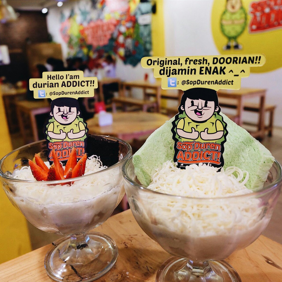 Cara bahagia? Ya nikmatin Sop Duren Addict!