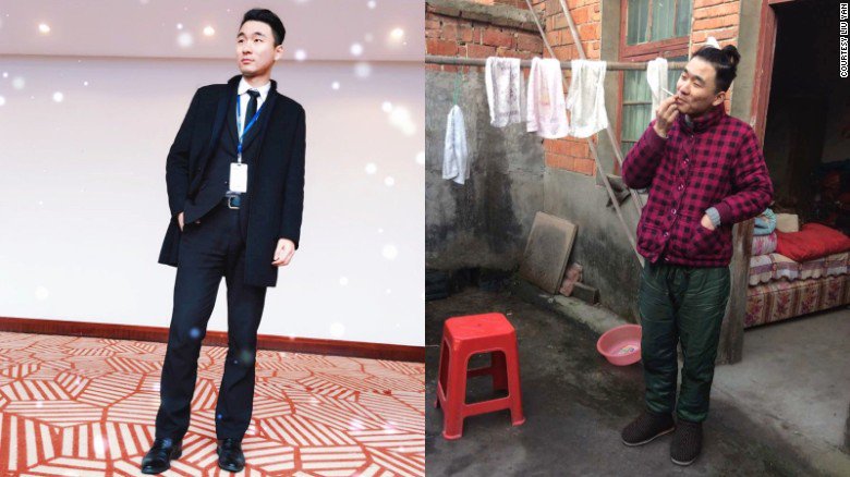 cnni's tweet photo. City slicker or country bumpkin? Chinese migrants' Lunar New Year makeovers go viral: https://t.co/QaoaEgS3lc https://t.co/EYhEHUbvW3