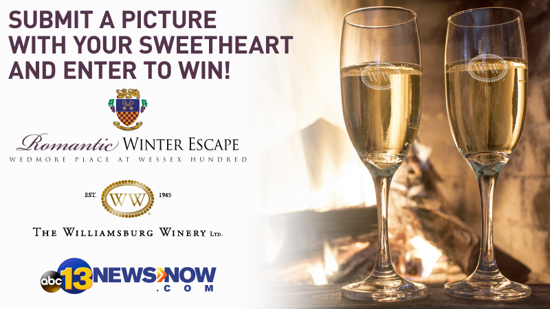 13NewsNow's tweet photo. Enter to win a romantic escape from @WilliamsburgTWW by sharing your pic here: https://t.co/hizmhhuNUr #13LoveWeek https://t.co/3YPzAZyLPo