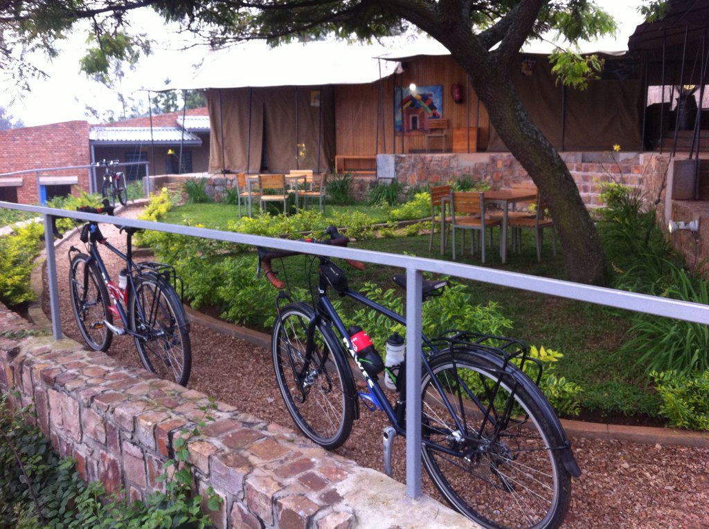 supportthecycle's tweet photo. Had a great night @RwandaEcoLodge Impressed by composting loos, solar panels, hot showers &amp; a wood-fired pizza oven! https://t.co/Bx1x01CSQi